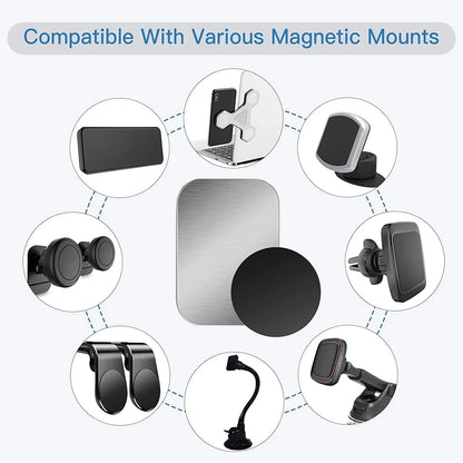 Universal Magnet Metal Plate Kit With Adhesive